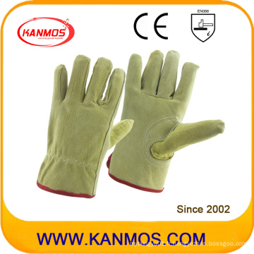 Industrial Safety Pig Split Drivers Gants de travail en cuir (21202)